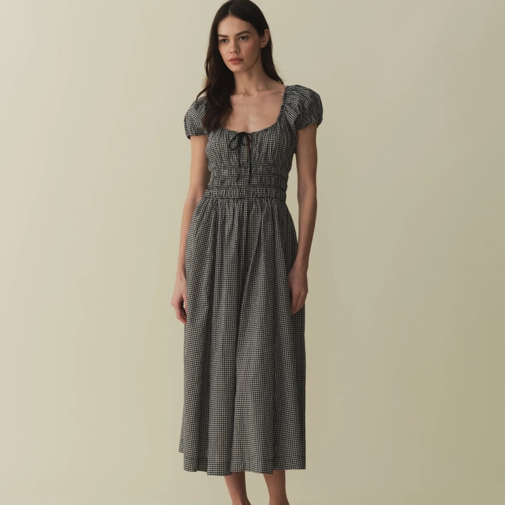 Doen Quinn Dress black gingham XXS